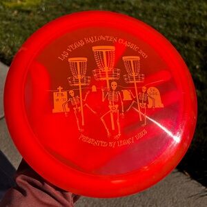 Legacy Pinnacle Mongoose Disc Golf Frisbee 173g Red with Orange Foil
